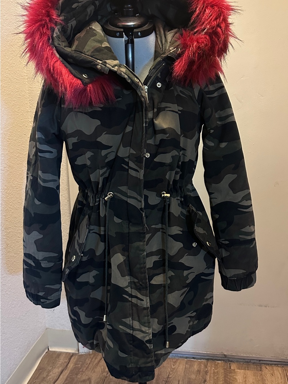 a.n.a woman’s camouflage winter parka